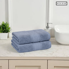 HOUSSE Nexora Cotton Towels | Quick Absorption & Faster Drying Towel | 600 GSM | Cotton Towel for Men/Women | Urban Comfort