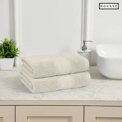 HOUSSE Nexora Cotton Towels | Quick Absorption & Faster Drying Towel | 600 GSM | Cotton Towel for Men/Women | Urban Comfort