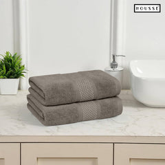 HOUSSE Nexora Cotton Towels | Quick Absorption & Faster Drying Towel | 600 GSM | Cotton Towel for Men/Women | Urban Comfort