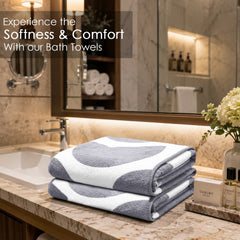 Dual Tone 480 GSM Reversible Microfiber Towel Set