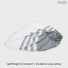 HOUSSE Bold Stripe 100% Bamboo Extra Large Bath Towel | Ultra Soft, Absorbent, Light Weight, & Quick Dry Towel for Bath, Travel, Gym, Beach, Pool, and Yoga | 80 X 160 cms