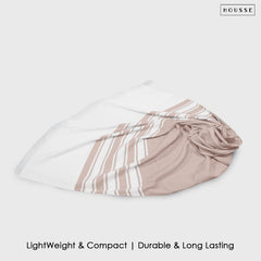 HOUSSE Bold Stripe 100% Bamboo Extra Large Bath Towel | Ultra Soft, Absorbent, Light Weight, & Quick Dry Towel for Bath, Travel, Gym, Beach, Pool, and Yoga | 80 X 160 cms