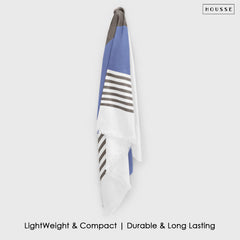 HOUSSE Bold Stripe 100% Bamboo Extra Large Bath Towel | Ultra Soft, Absorbent, Light Weight, & Quick Dry Towel for Bath, Travel, Gym, Beach, Pool, and Yoga | 80 X 160 cms