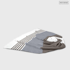 HOUSSE Bold Stripe 100% Bamboo Extra Large Bath Towel | Ultra Soft, Absorbent, Light Weight, & Quick Dry Towel for Bath, Travel, Gym, Beach, Pool, and Yoga | 80 X 160 cms