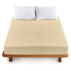 HOUSSE Water Proof Terry Cotton Feel Mattress Protector | Ultra Soft Breathable & Hypoallergenic Fitted Bed |
