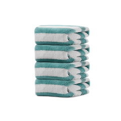 HOUSSE Microfiber Blaze Face Towel for Women & Men | Quick Dry | Ultra Absorbent |Perfect for Bathroom |Sports | Travel | Ideal for Workout | Spa| Beach | Fitness | 360 GSM (Blue, 30x30)