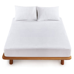 HOUSSE Water Proof Terry Cotton Feel Mattress Protector | Ultra Soft Breathable & Hypoallergenic Fitted Bed |