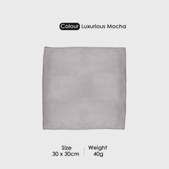 HOUSSE Microfiber Face Towels | Ultra Absorbent, Odour-Free, Quick Dry 450 GSM Face Towel for Home, Gym, Travel, Running and Personal Use | 30x30 cm | Set of 4 in One Colour (Indian Teal, Pack of 4)