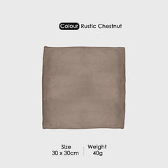 HOUSSE Microfiber Face Towels | Ultra Absorbent, Odour-Free, Quick Dry 450 GSM Face Towel for Home, Gym, Travel, Running and Personal Use | 30x30 cm | Set of 4 in One Colour (Indian Teal, Pack of 4)