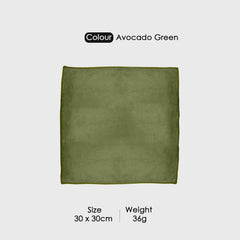 HOUSSE Microfiber Face Towels | Ultra Absorbent, Odour-Free, Quick Dry 450 GSM Face Towel for Home, Gym, Travel, Running and Personal Use | 30x30 cm | Set of 4 in One Colour (Indian Teal, Pack of 4)