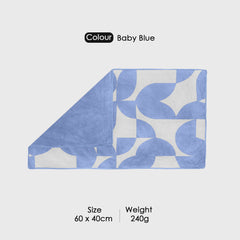 Dual Tone 480 GSM Reversible Microfiber Towel Set