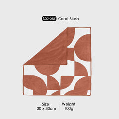 Dual Tone 480 GSM Reversible Microfiber Towel Set
