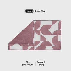 Dual Tone 480 GSM Reversible Microfiber Towel Set
