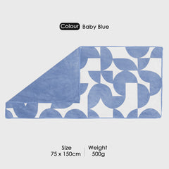 Dual Tone 480 GSM Reversible Microfiber Towel Set
