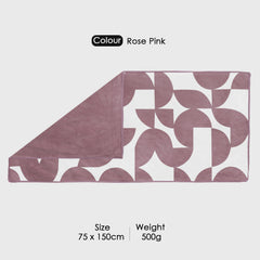 Dual Tone 480 GSM Reversible Microfiber Towel Set