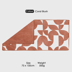 Dual Tone 480 GSM Reversible Microfiber Towel Set