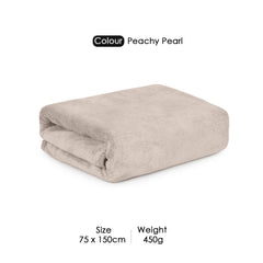 HOUSSE Premium Microfiber Bath Towel - Extra Large 75x150cm Quick Dry Towels for Women Men & Kids | Super Soft Plush 450 GSM | Ultra Absorbent for Home Swimming Sports & Travel