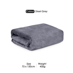 HOUSSE Premium Microfiber Bath Towel - Extra Large 75x150cm Quick Dry Towels for Women Men & Kids | Super Soft Plush 450 GSM | Ultra Absorbent for Home Swimming Sports & Travel