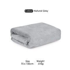 HOUSSE Premium Microfiber Bath Towel - Extra Large 60x120cm Quick Dry Towels for Men, Women & Kids | Super Soft Plush 550 GSM | Ultra Absorbent for Home Swimming Sports Travel