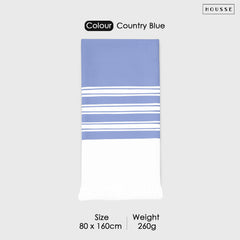 HOUSSE Bold Stripe 100% Bamboo Extra Large Bath Towel | Ultra Soft, Absorbent, Light Weight, & Quick Dry Towel for Bath, Travel, Gym, Beach, Pool, and Yoga | 80 X 160 cms