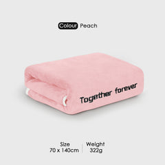 HOUSSE Premium Soft Microfiber Embroidery Bath Towel for Men, Women & Kids, 70x140cm Absorbent Quick-Drying Sweat Towel, 350 GSM Ideal for Gym, Beach, Outdoor