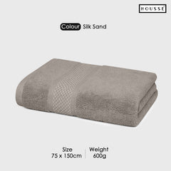 HOUSSE Nexora Cotton Towels | Quick Absorption & Faster Drying Towel | 600 GSM | Cotton Towel for Men/Women | Urban Comfort