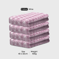 HOUSSE Microfiber Eden Hand Towels Ideal for Women & Men |Soft Touch |Lint Free | Fast Dry Towels| Travel-Friendly | Best Use for Gym, Yoga, Spa, Pool, Hotels, Beach 360 GSM (Combo, 40x60)