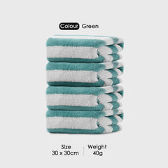 HOUSSE Microfiber Blaze Face Towel for Women & Men | Quick Dry | Ultra Absorbent |Perfect for Bathroom |Sports | Travel | Ideal for Workout | Spa| Beach | Fitness | 360 GSM (Blue, 30x30)