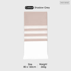 HOUSSE Bold Stripe 100% Bamboo Extra Large Bath Towel | Ultra Soft, Absorbent, Light Weight, & Quick Dry Towel for Bath, Travel, Gym, Beach, Pool, and Yoga | 80 X 160 cms