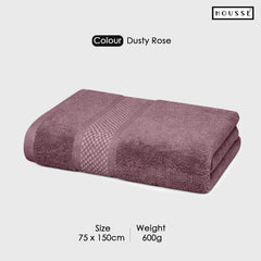 HOUSSE Nexora Cotton Towels | Quick Absorption & Faster Drying Towel | 600 GSM | Cotton Towel for Men/Women | Urban Comfort