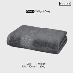 HOUSSE Nexora Cotton Towels | Quick Absorption & Faster Drying Towel | 600 GSM | Cotton Towel for Men/Women | Urban Comfort
