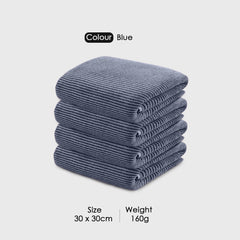HOUSSE Microfiber Stripes Hand Towels for Women & Men | Ultra Soft | Super Absorbent Towels for Gym, Yoga, Beach Daiily USe |