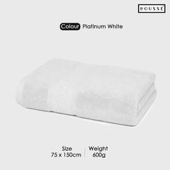 HOUSSE Nexora Cotton Towels | Quick Absorption & Faster Drying Towel | 600 GSM | Cotton Towel for Men/Women | Urban Comfort