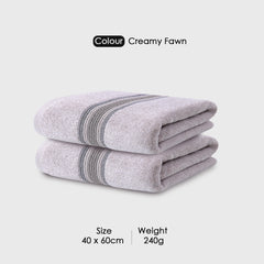HOUSSE Essentia Bamboo & Cotton Towel Combo Set, 550 GSM – Ultra-Soft, Highly Absorbent & Quick-Drying – Eco-Friendly Luxury Bath, Hand & Face Towels