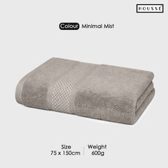 HOUSSE Nexora Cotton Towels | Quick Absorption & Faster Drying Towel | 600 GSM | Cotton Towel for Men/Women | Urban Comfort