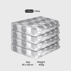 HOUSSE Ember Face & Hand Towel for Women & Men | Quick Dry | Ultra Absorbent |Perfect for Bathroom |Sports | Travel | Beach | Fitness | 360 GSM