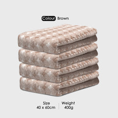 HOUSSE Microfiber Eden Hand Towels Ideal for Women & Men |Soft Touch |Lint Free | Fast Dry Towels| Travel-Friendly | Best Use for Gym, Yoga, Spa, Pool, Hotels, Beach 360 GSM (Combo, 40x60)
