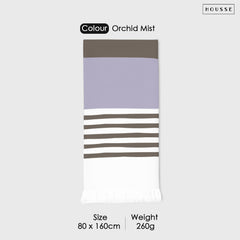 HOUSSE Bold Stripe 100% Bamboo Extra Large Bath Towel | Ultra Soft, Absorbent, Light Weight, & Quick Dry Towel for Bath, Travel, Gym, Beach, Pool, and Yoga | 80 X 160 cms