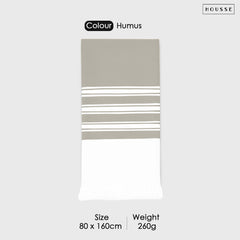 HOUSSE Bold Stripe 100% Bamboo Extra Large Bath Towel | Ultra Soft, Absorbent, Light Weight, & Quick Dry Towel for Bath, Travel, Gym, Beach, Pool, and Yoga | 80 X 160 cms