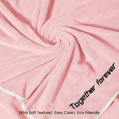 HOUSSE Premium Soft Microfiber Embroidery Bath Towel for Men, Women & Kids, 70x140cm Absorbent Quick-Drying Sweat Towel, 350 GSM Ideal for Gym, Beach, Outdoor