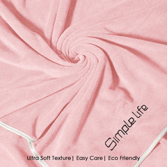 HOUSSE Premium Soft Microfiber Embroidery Bath Towel for Men, Women & Kids, 70x140cm Absorbent Quick-Drying Sweat Towel, 350 GSM Ideal for Gym, Beach, Outdoor