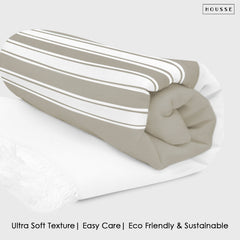 HOUSSE Bold Stripe 100% Bamboo Extra Large Bath Towel | Ultra Soft, Absorbent, Light Weight, & Quick Dry Towel for Bath, Travel, Gym, Beach, Pool, and Yoga | 80 X 160 cms