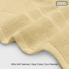 HOUSSE Nexora Cotton Towels | Quick Absorption & Faster Drying Towel | 600 GSM | Cotton Towel for Men/Women | Urban Comfort