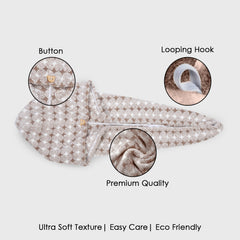 HOUSSE Eden Microfiber Head Towel, Ultra Soft, Absorbent & Hair Wrap