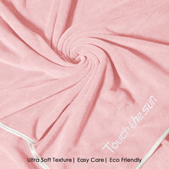 HOUSSE Premium Soft Microfiber Embroidery Bath Towel for Men, Women & Kids, 70x140cm Absorbent Quick-Drying Sweat Towel, 350 GSM Ideal for Gym, Beach, Outdoor