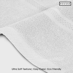 HOUSSE Nexora Cotton Towels | Quick Absorption & Faster Drying Towel | 600 GSM | Cotton Towel for Men/Women | Urban Comfort