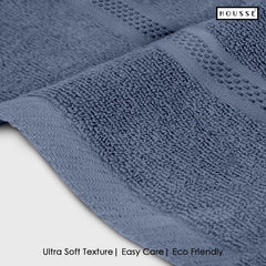 HOUSSE Nexora Cotton Towels | Quick Absorption & Faster Drying Towel | 600 GSM | Cotton Towel for Men/Women | Urban Comfort