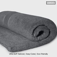 HOUSSE Nexora Cotton Towels | Quick Absorption & Faster Drying Towel | 600 GSM | Cotton Towel for Men/Women | Urban Comfort