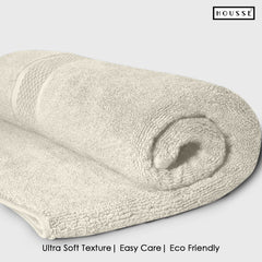 HOUSSE Nexora Cotton Towels | Quick Absorption & Faster Drying Towel | 600 GSM | Cotton Towel for Men/Women | Urban Comfort