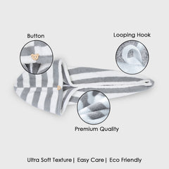 HOUSSE Blaze Microfiber Head Towel, Ultra Soft, Absorbent & Hair Wrap -300GSM